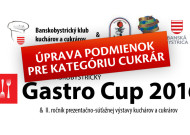 Banskobystrický GASTRO CUP 2016 – úprava podmienok pre kategóriu CUKRÁR