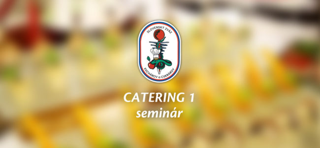 Pozvánka na odborný seminár Catering 1
