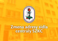 Zmena adresy sídla centrály SZKC