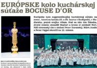 Časopis GASTRO – EURÓPSKE kolo kuchárskej súťaže BOCUSE D’OR