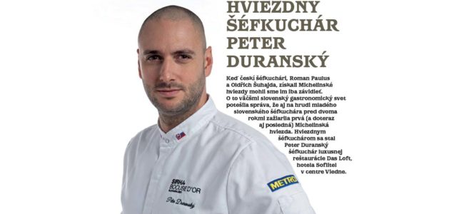 Časopis GASTRO – HVIEZDNY ŠÉFKUCHÁR PETER DURANSKÝ